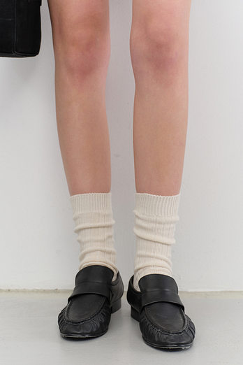 DUNST CLASSIC LOGO SOCKS IVORY_UDSS5F102WT | 신세계V