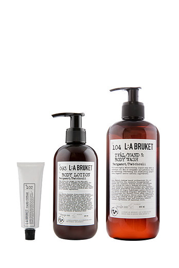 LA BRUKET 베르가모트/패출리 핸드&바디워시 450ml + 바디로션 240ml + 핸드크림 30ml 세트 | 신세계V