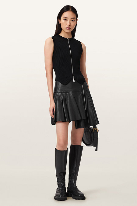 ALLSAINTS 올세인츠 이리나 레더 스커트 W043RE-5 | 신세계V