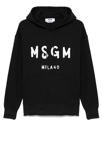 MSGM 26SS 엠에스지엠 후드 티셔츠 2000MM515 300000 99 BLACK DOM | 신세계V