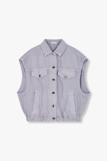 BRUNELLO CUCINELLI 여성 포켓 디테일 데님 베스트 | 신세계V
