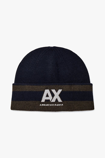 ARMANI EXCHANGE 남성 울 블렌드 스트라이프 비니 | 신세계V
