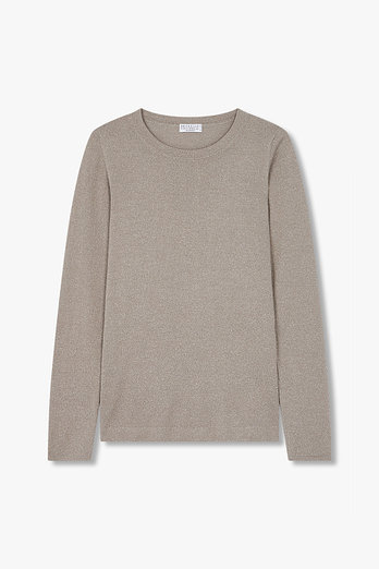 BRUNELLO CUCINELLI 여성 글리터 롱 슬리브 니트 | 신세계V