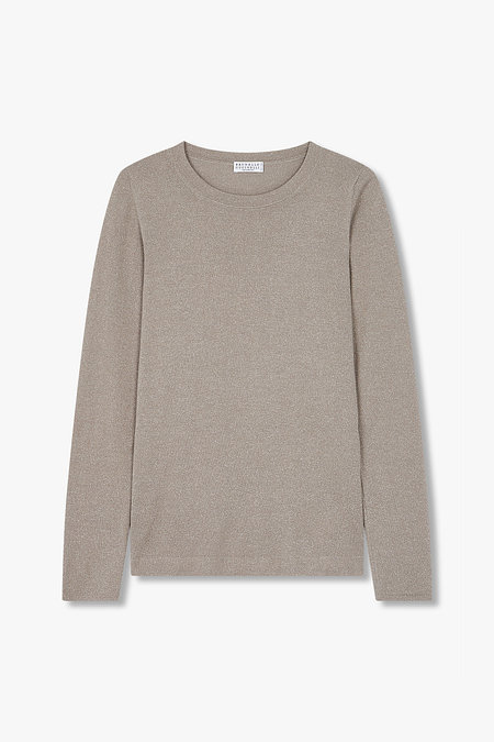 BRUNELLO CUCINELLI 여성 글리터 롱 슬리브 니트 | 신세계V