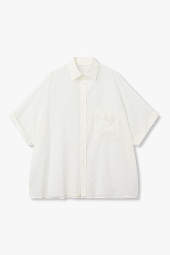 Yohji Yamamoto [Y's]탭 슬리브 코튼 블라우스 | 신세계V