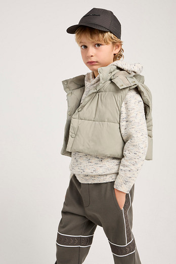 EMPORIO ARMANI JUNIOR [남아] 베스트 레이어드 패딩 코트 | 신세계V