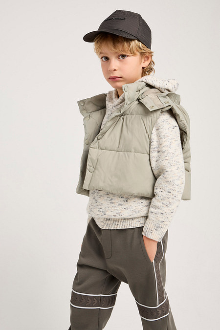 EMPORIO ARMANI JUNIOR [남아] 베스트 레이어드 패딩 코트 | 신세계V