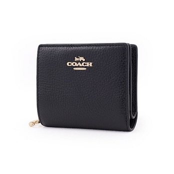 COACH 코치 반지갑 여자 명품지갑 똑딱이 지갑 현금 동전 미니지갑 C2862IMBLK 44390727 | 신세계V