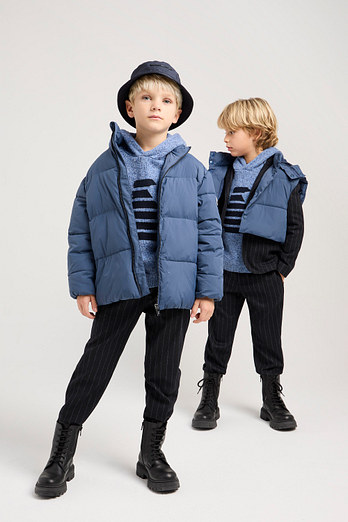 EMPORIO ARMANI JUNIOR [남아] 베스트 레이어드 패딩 코트 | 신세계V