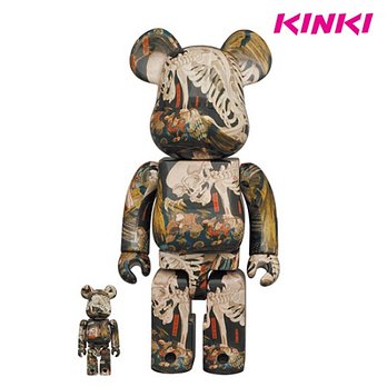 KINKIROBOT 400%+100% BEARBRICK UTAGAWA KUNIYOSHI 