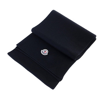 MONCLER [명품] 몽클레어 100% 버진울 머플러 블랙 3C00018 A9342 999 50091328 | 신세계V