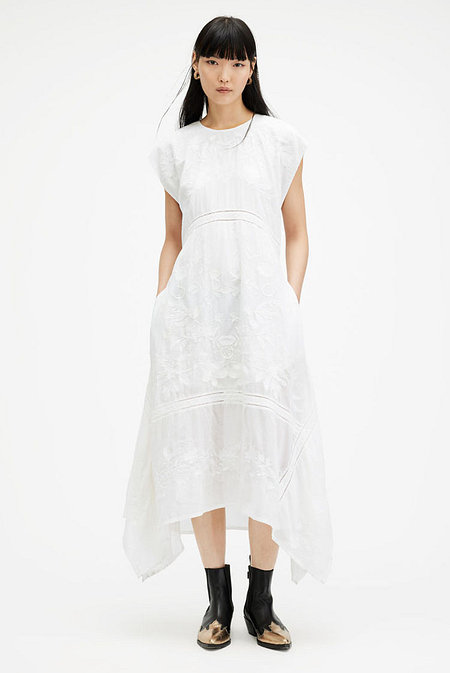 ALLSAINTS 올세인츠 지아나 엠브로이더드 원피스 WD588Z-203 | 신세계V