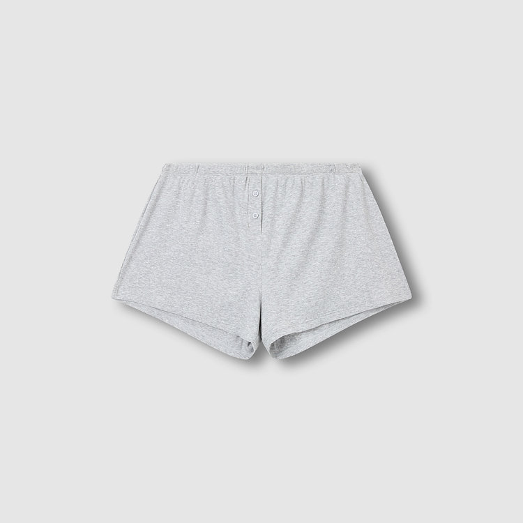 여 코튼 립 슬립 하의