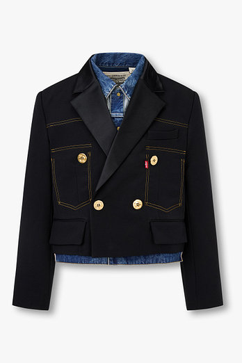 SACAI 여성 [Levi`s] 데님 믹스 마텔라스 트윌 자켓 | 신세계V