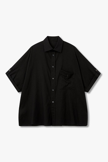 Yohji Yamamoto [Y's]탭 슬리브 코튼 블라우스 | 신세계V