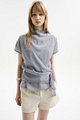 SHEER WRAP VEST BLOUSE SET_SKY BLUE
