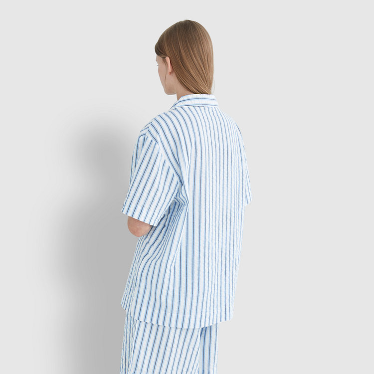 [Patina by JAJU] [공용] 서프 시어서커 4부 파자마 세트 [S~XL]