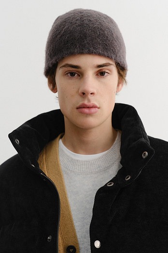 DUNST MOHAIR BEANIE CHARCOAL GREY_M_UDHE5F101G3 | 신세계V