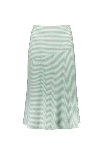 YVES SALOMON [공식] 이브살로몬 스트라이프 코튼 포플린 스커트 | 신세계V