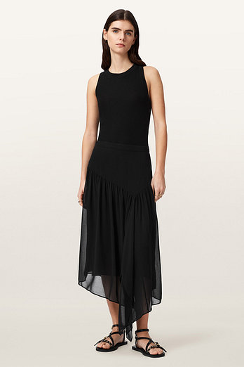 ALLSAINTS 올세인츠 시라 맥시 스커트 W116RE-5 | 신세계V