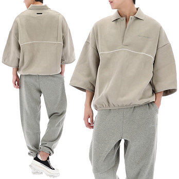FEAR OF GOD [피어오브갓] 에센셜 액티브 트레이스 3/4 폴로 티셔츠 192SP264302F SEAL | 신세계V