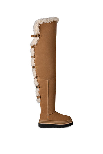 UGG [UGG x SACAI] [WOMEN] 사카이 스웨이드 버클 롱 부츠 (UGG 사카이 싸이 하이 부츠) | 신세계V