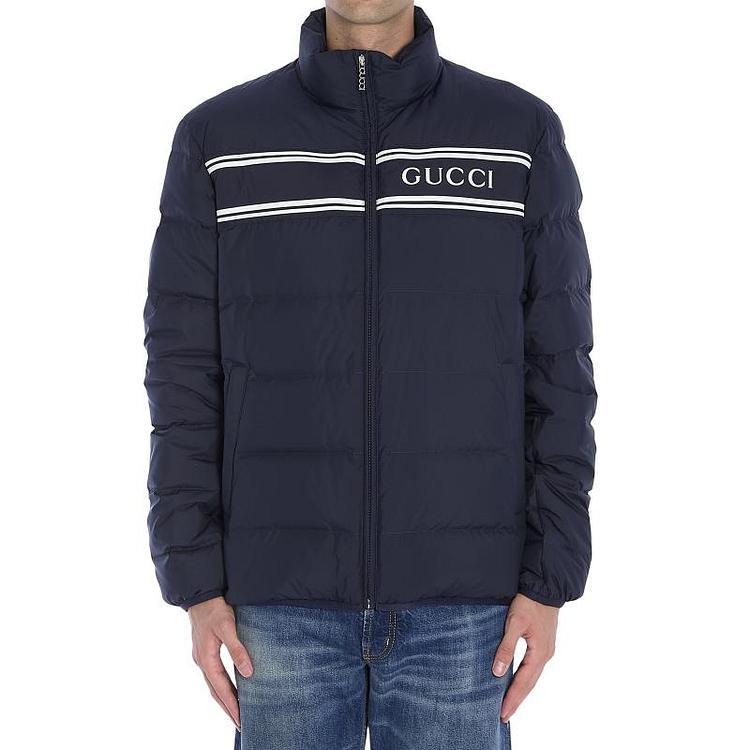 GUCCI(구찌) 구찌 남성 네이비 나일론 숏 패딩 794821 Z8BTA 4215 | 신세계V