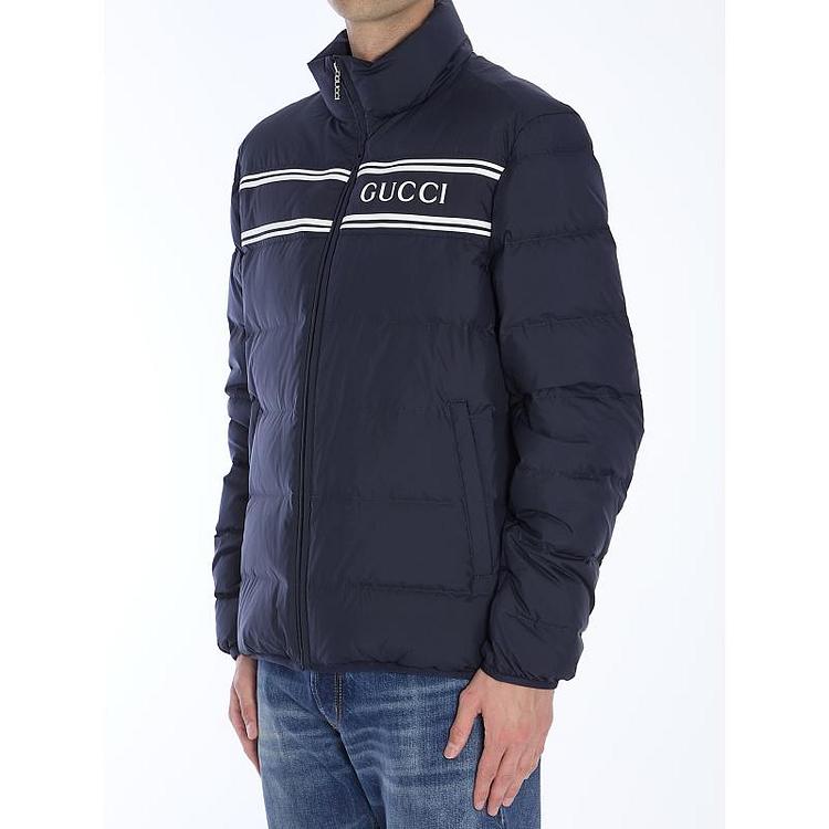 GUCCI(구찌) 구찌 남성 네이비 나일론 숏 패딩 794821 Z8BTA 4215 | 신세계V