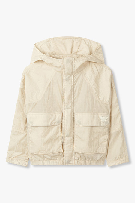 EMPORIO ARMANI JUNIOR [남아] 후디드 립스탑 자켓 | 신세계V