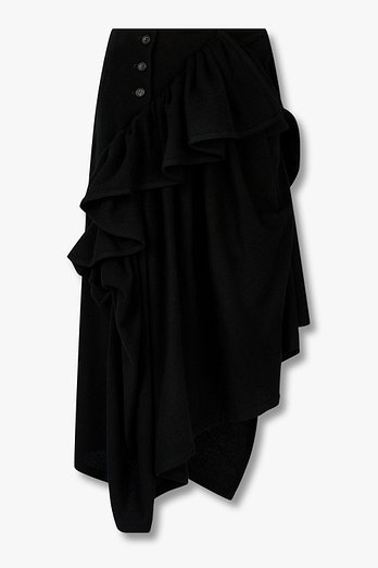 Yohji Yamamoto [FEMME] 빈티지 플란넬 개더드 스커트 | 신세계V