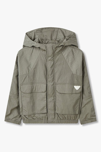 EMPORIO ARMANI JUNIOR [남아] 후디드 립스탑 자켓 | 신세계V