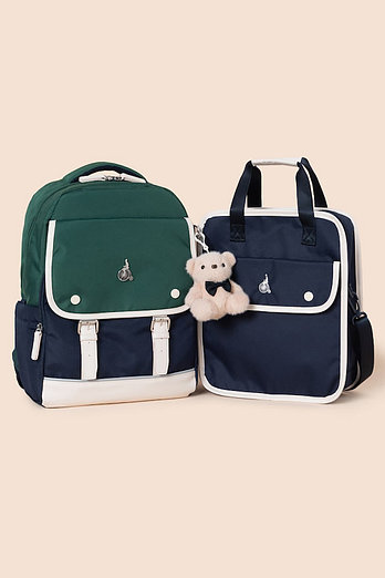 BEANPOLE KIDS [시즌오프30%][26SS 5%][BEANPOLE KIDS] 클래식 플랩 책가방 세트  그린 (PS00136922M) | 신세계V
