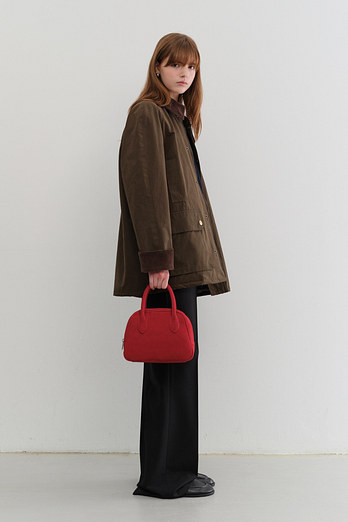 DUNST SUEDE BOSTON TOTE BAG RED_UDBA5F202R2 | 신세계V