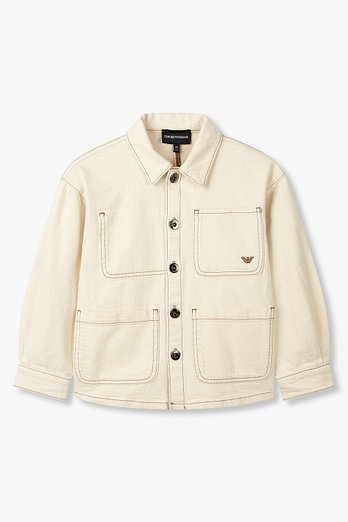 EMPORIO ARMANI JUNIOR [남아] 배색 스티치 데님 자켓 | 신세계V