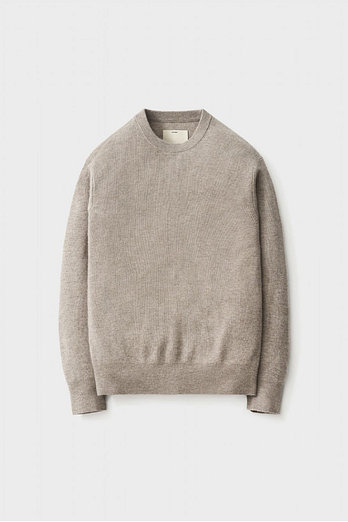 POTTERY Comfort Crewneck Knit_Melange Taupe | 신세계V
