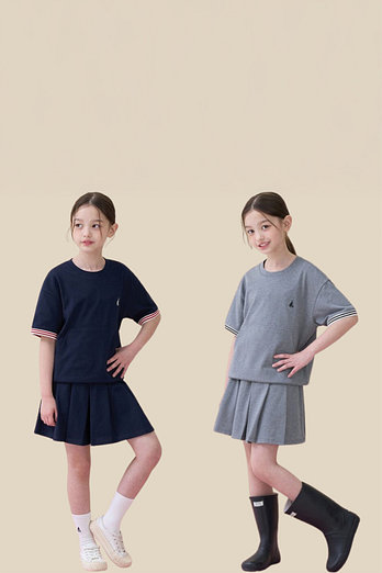 BEANPOLE KIDS [시즌오프30%]26SS 여아 포켓 포인트 피케 상하 세트 | 신세계V
