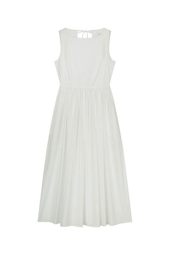 VIS A VIS COTTON TIE BACK DRESS (WHITE) | 신세계V