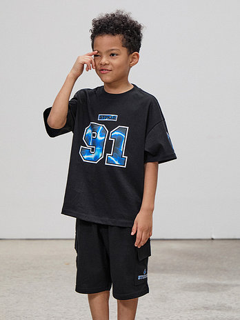 VOLCOM KIDS 91 포인트 라운드 하프 셋업 D5M007 | 신세계V
