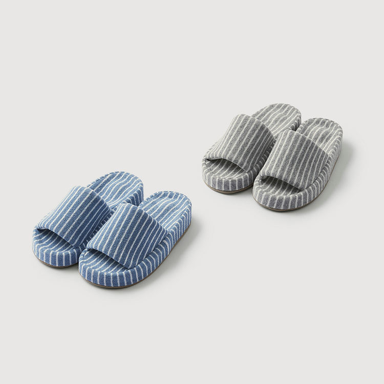 메모리폼 아치 지압 꼬임 거실화_230-245_차콜