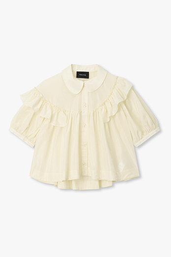 SIMONE ROCHA 퍼프 슬리브 러플 프릴 셔츠 | 신세계V