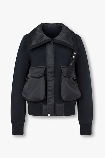 SACAI 여성 스펀지 스웨트 블루종 | 신세계V