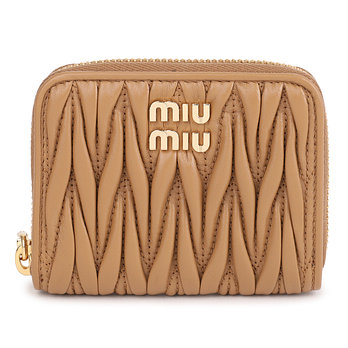 MIU MIU 미우미우 마테라쎄 나파 가죽 동전지갑 5MM268-AFPP-F098L | 신세계V