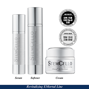 STEMCELLO [스템셀로] ★기초 3종 SET★이모탈 에센스 소프너, 리뉴 세럼, 리뉴 크림 / 쇼핑백 증정 | 신세계V