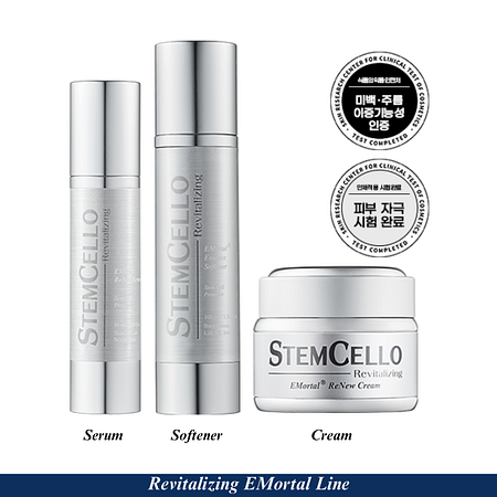STEMCELLO [스템셀로] ★기초 3종 SET★이모탈 에센스 소프너, 리뉴 세럼, 리뉴 크림 / 쇼핑백 증정 | 신세계V