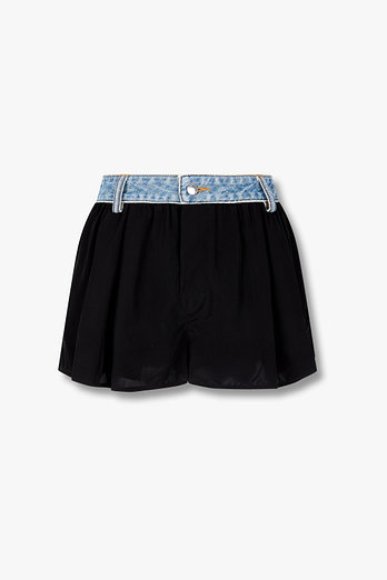 ALEXANDERWANG 데님 웨이스트 미드라이즈 쇼츠 | 신세계V