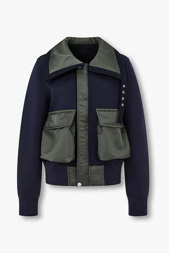 SACAI 여성 스펀지 스웨트 블루종 | 신세계V