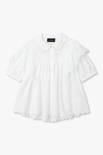 SIMONE ROCHA 펄 엠브로이더리 코튼 셔츠 | 신세계V