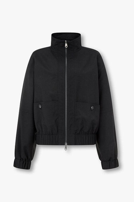 PAUL SMITH 여성 하이넥 울 블루종 자켓 | 신세계V