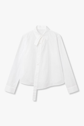 Yohji Yamamoto [FEMME]크로스오버 코튼 블라우스 | 신세계V
