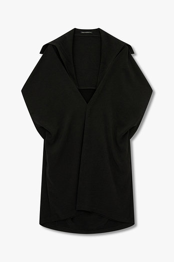 Yohji Yamamoto [FEMME]드레이프 넥 셔츠 드레스 | 신세계V